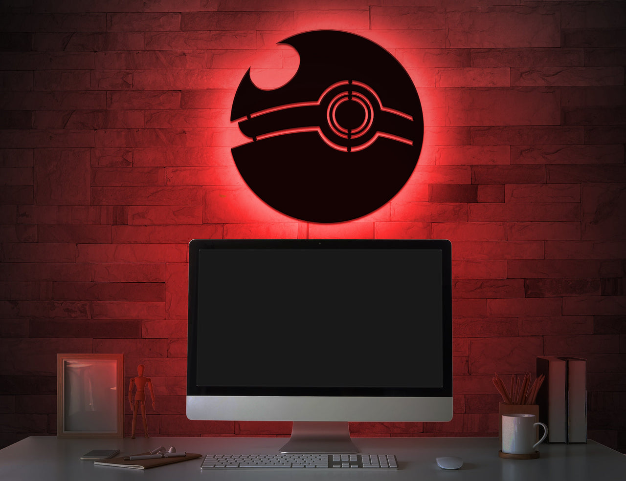 Pokeball Led Sign Wall