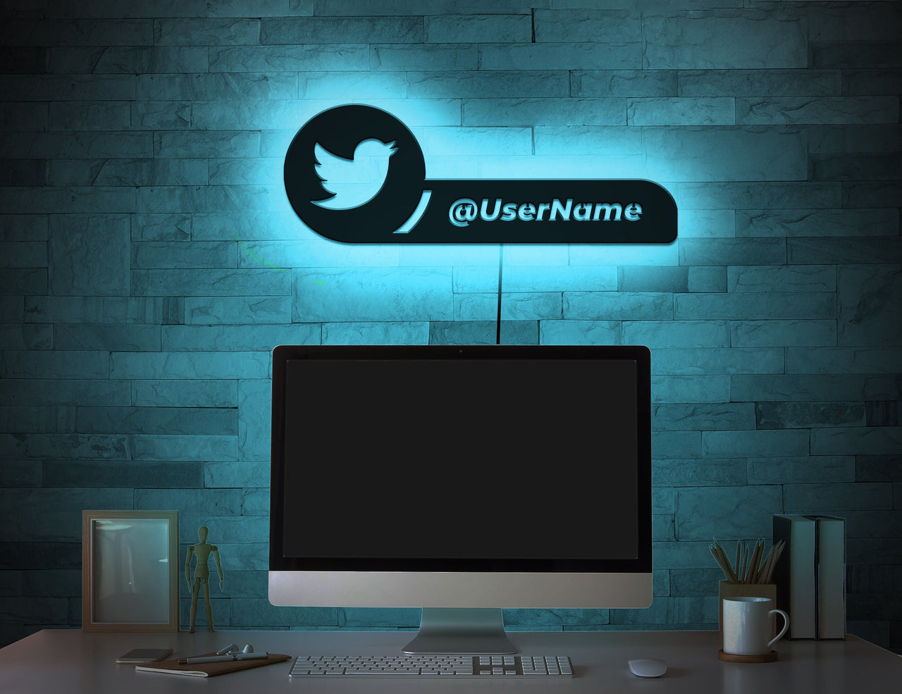 Personalize Username Twitter Led Sign