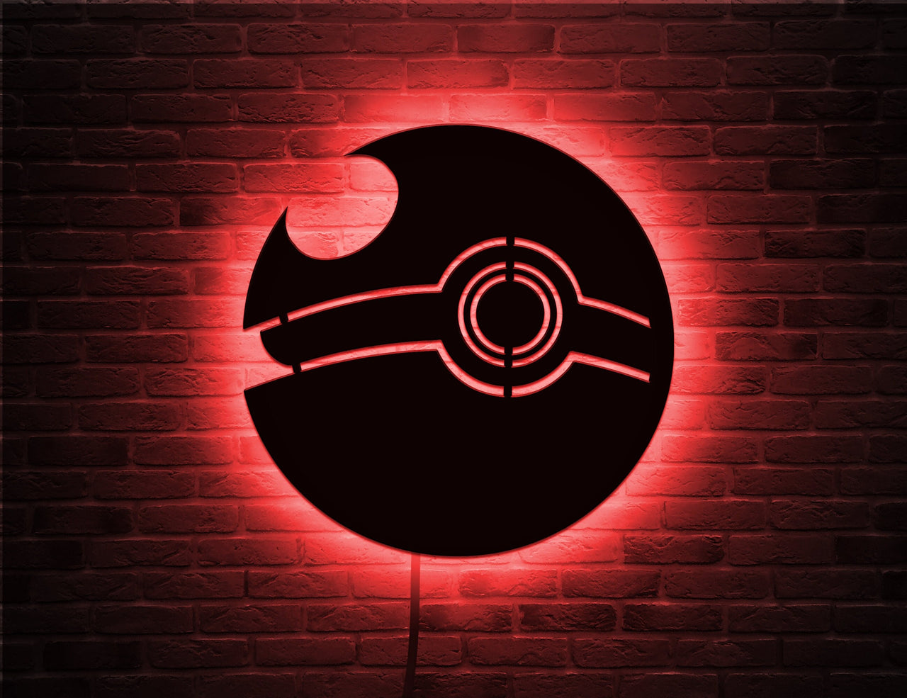 Pokeball Led Sign Wall