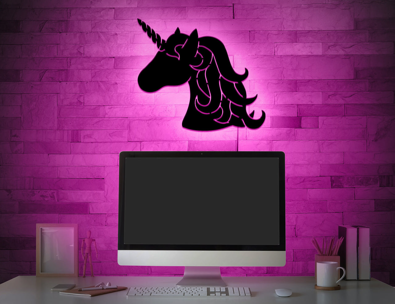 Unicorn Wall Decor Led