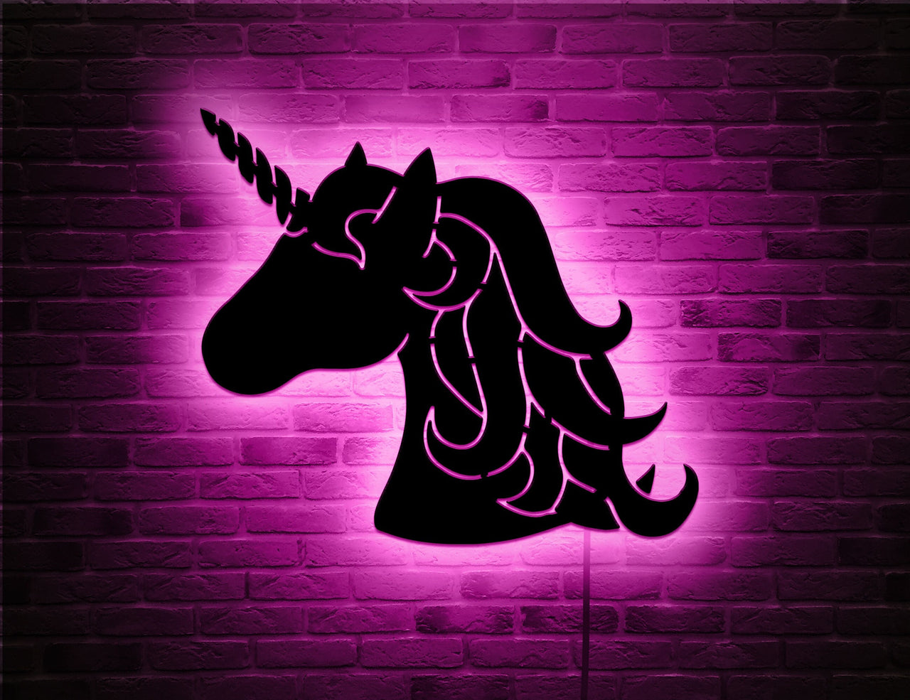 Unicorn Wall Decor Led