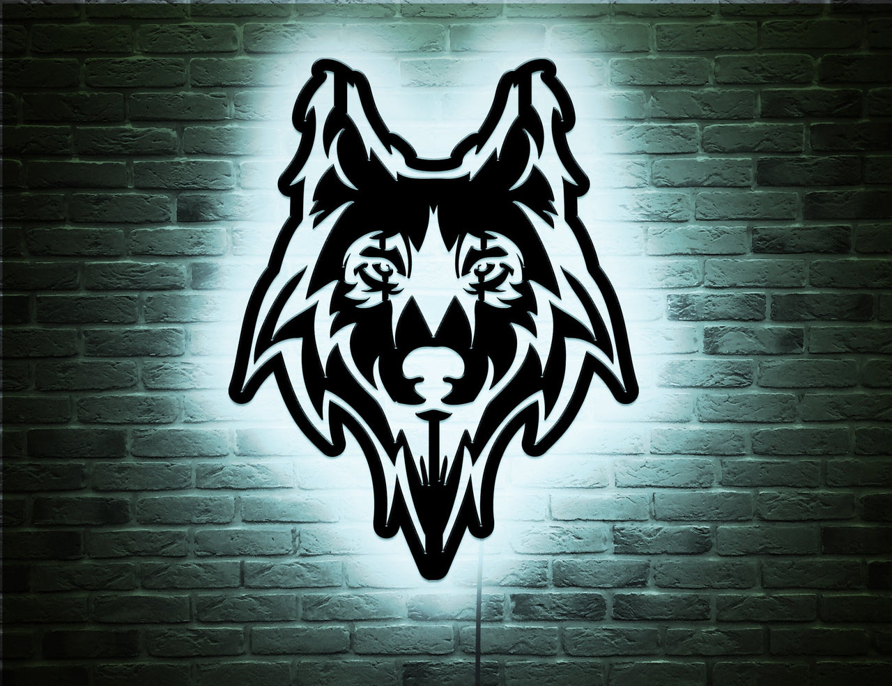 Wolf Led Sign Wall