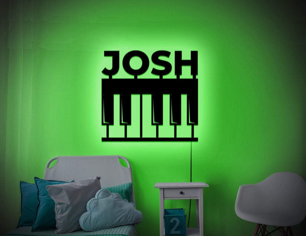 Piano Led Sign Wall