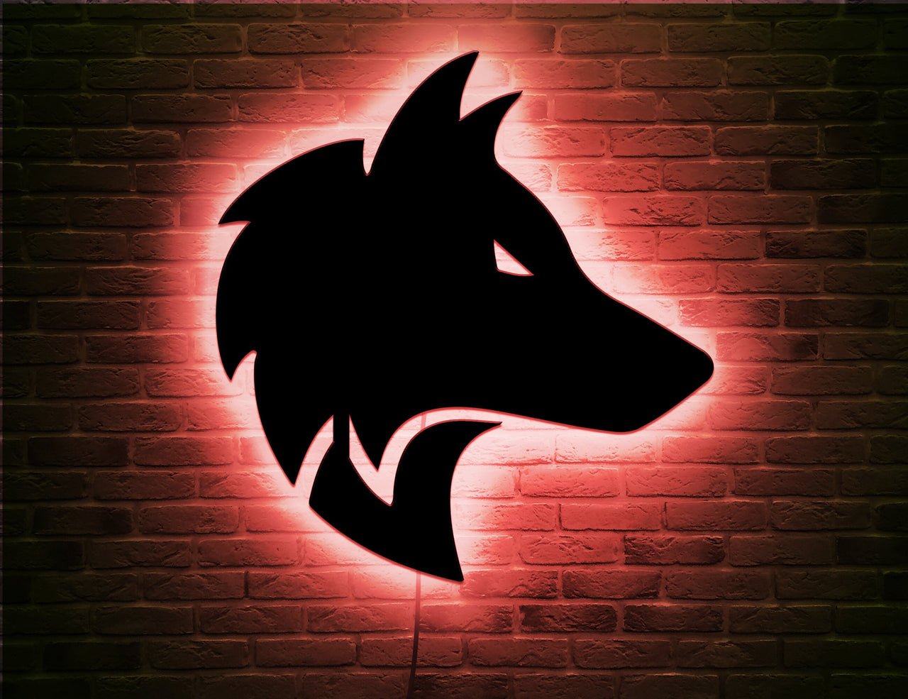 Wolf Wall Decor Led