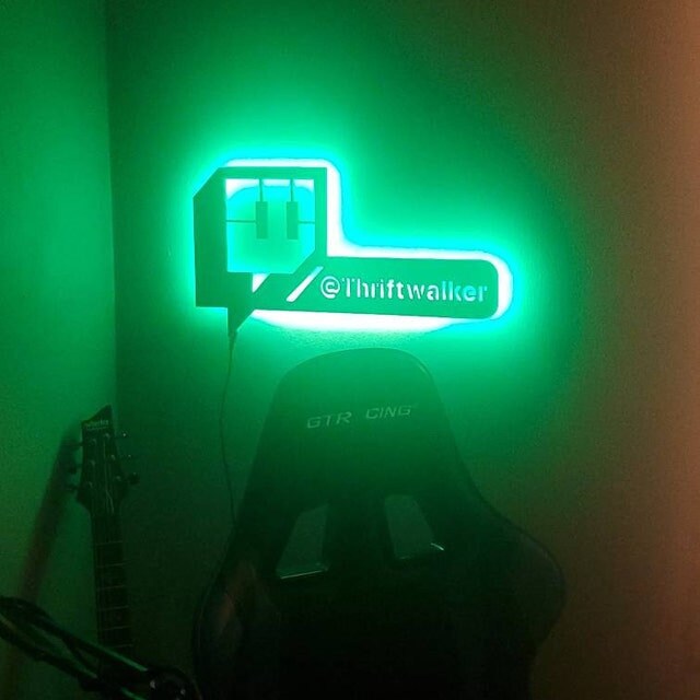 Personalize Username Twitch Led Sign